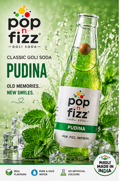 Pudina Pop n Fizz — supplied flavour artwork